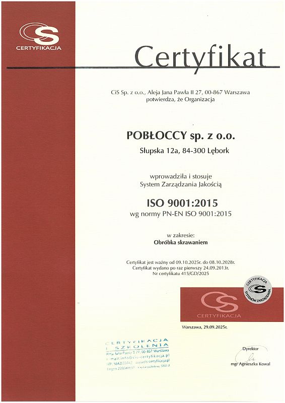 Certifications